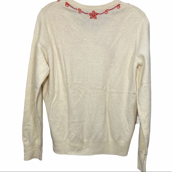 Lucky Brand Wool Blend Beaded Button Cardigan L - Picture 2 of 4